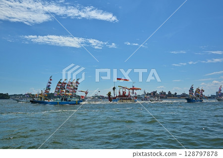 Ryuhomaru at the Shiogama Port Festival, Miyagi Ryuhomaru at the Shiogama Port Festival, Miyagi 128797878