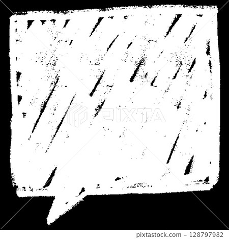 Message chat drawn with white chalk on a black background. Message chat drawn with white chalk on a black background. 128797982
