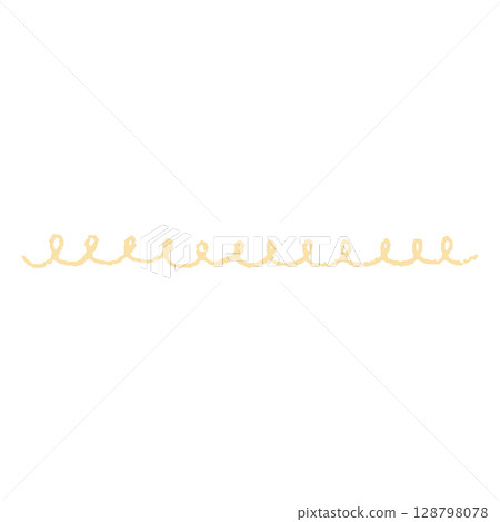 Crayon sketch hand painting orange pastel color, vector spiral underlined, handwriting pencil or chalk twisting line 128798078