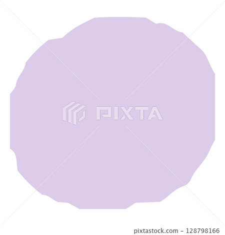 Crayon sketch geometric round shape lilac pastel color, scribble circle figure chalk, pencil texture, kids hand drawing 128798166