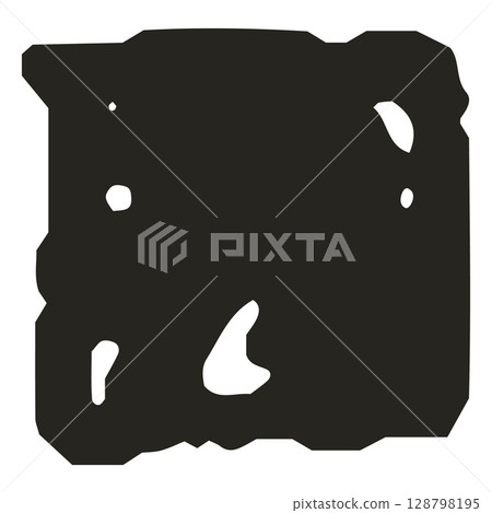 Charcoal or crayon black geometric shape, scribble rectangular figure chalk, pencil texture, abstract kids hand drawing Charcoal or crayon black geometric shape, scribble rectangular figure chalk, pencil texture, abstract kids hand drawing 128798195
