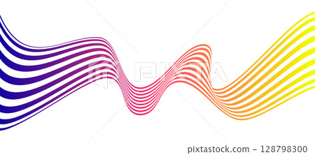Bright, flowing lines in various colors form an engaging abstract composition Bright, flowing lines in various colors form an engaging abstract composition 128798300