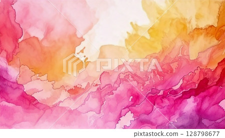 多彩的水彩背景 128798677
