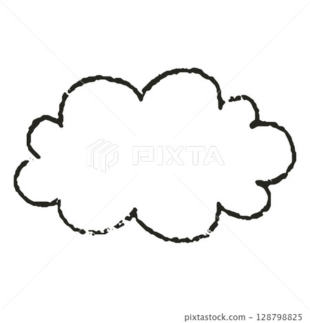 Crayon cloud shape, cartoon text box black silhouette chalk or charcoal texture, speech bubble, vector grunge chat frame Crayon cloud shape, cartoon text box black silhouette chalk or charcoal texture, speech bubble, vector grunge chat frame 128798825