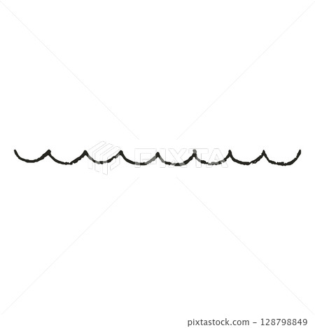 Charcoal or crayon black scribble painting, vector important underlined, handwriting pencil or chalk wavy arc line Charcoal or crayon black scribble painting, vector important underlined, handwriting pencil or chalk wavy arc line 128798849