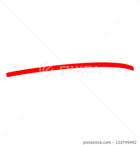 Red marker hand painting, important underlined, vector handwriting pencil or brush curve line, emphasis highlight stroke Red marker hand painting, important underlined, vector handwriting pencil or brush curve line, emphasis highlight stroke 128799402