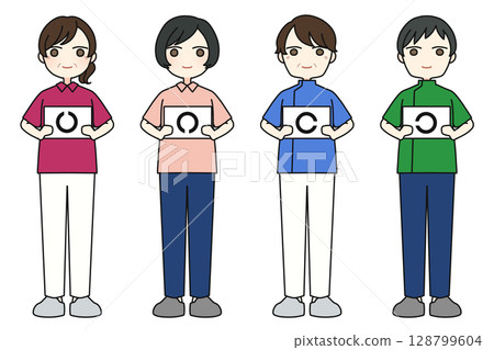 男性和女性斜視矯正師 128799604