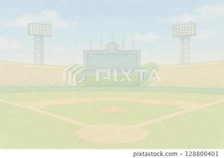背景資料：棒球場，棒球影像 128800401