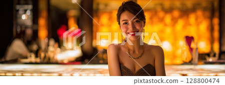 Glamorous night work woman 03 128800474