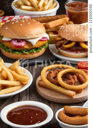 Irresistible Temptations: Fast Food Feast 128800566