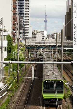 山手線和東京天空樹 128801168