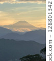 Mount Iwaki at dusk as seen from Mount Takao 128801342