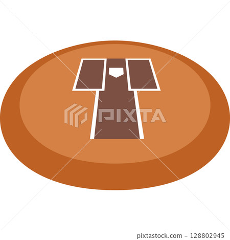Batter's box illustration material (vector) | Baseball and sports Batter's box illustration material (vector) | Baseball and sports 128802945