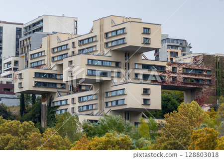 The headquarters of the Bank of Georgia in Tbilisi 128803018