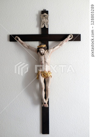Cross, Convent of the Sisters of St. Cross in Gemunden, Germany 128803289