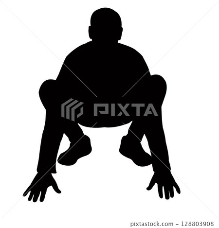 a man sitting, body silhouette vector a man sitting, body silhouette vector 128803908