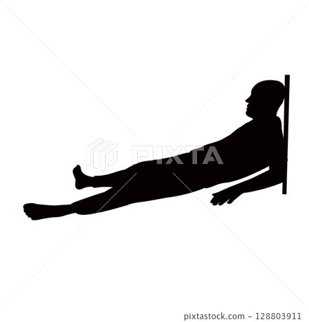 a man sitting, body silhouette vector a man sitting, body silhouette vector 128803911