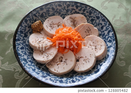 自製雞肉火腿胡蘿蔔煎餅 自製雞肉火腿胡蘿蔔煎餅 128805482