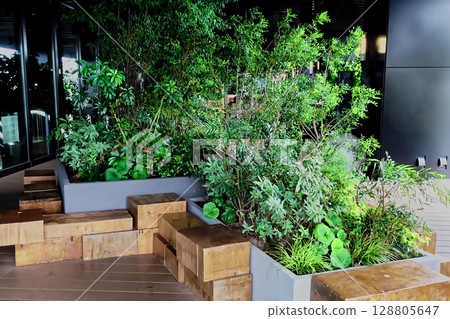 Rooftop garden in Nagoya, Aichi Prefecture Rooftop garden in Nagoya, Aichi Prefecture 128805647