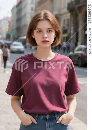 T卹模特兒 128806408