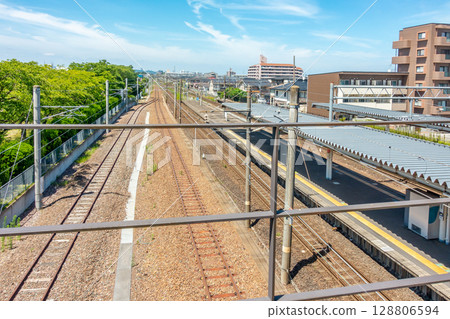Natori Station Platform Station Building 128806594