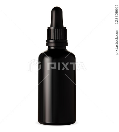 Beauty serum cosmetic dropper bottle. Essential oil Beauty serum cosmetic dropper bottle. Essential oil 128806665