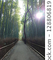 Passing through Kyoto's bamboo forest 128806819
