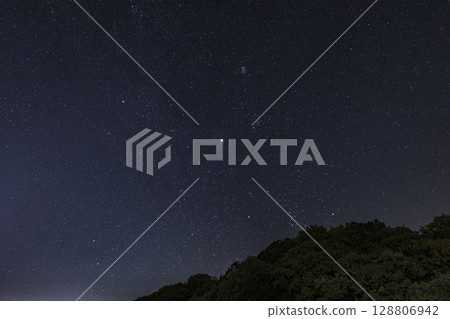 冬日星空:獵戶座和金牛座的升起 冬日星空:獵戶座和金牛座的升起 128806942