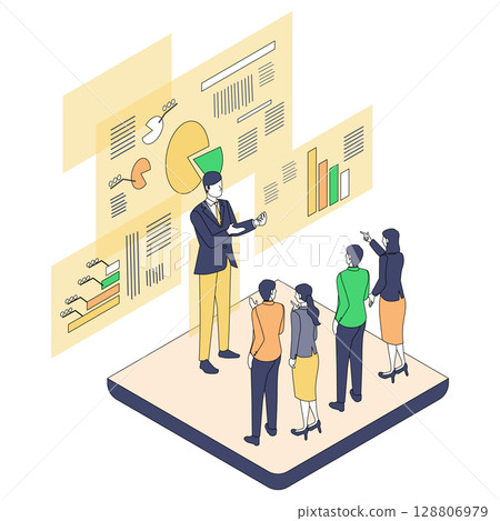 Business presentation to the team Business presentation to the team 128806979