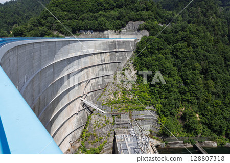 Yagisawa Dam: Huge arch embankment 128807318