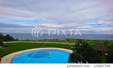 Resort hotel in southern Okinawa with ocean view 128807386