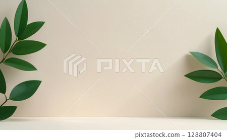 綠色房間的牆壁 128807404