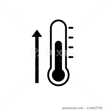 Thermometer simple icon Thermometer simple icon 128807756