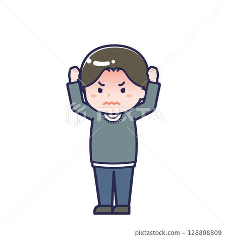 Plain-clothed adult / diagonal / male 27 128808809