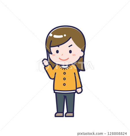 Plain-clothed adult / diagonal / female 12 128808824
