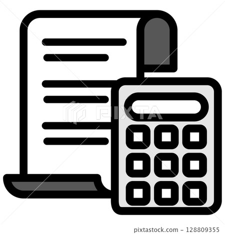 插圖圖示素材:計算器文件檔142 插圖圖示素材:計算器文件檔142 128809355