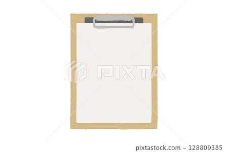 Binder and paper frame illustration Binder and paper frame illustration 128809385
