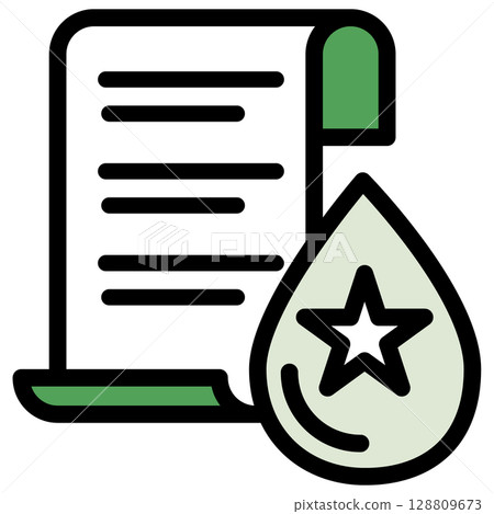Illustration icon material: Rain document file 169 Illustration icon material: Rain document file 169 128809673