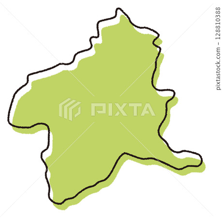 Gunma prefecture map illustration Gunma prefecture map illustration 128810388