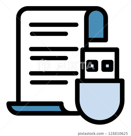 插圖圖示素材:U盤檔050 插圖圖示素材:U盤檔050 128810625