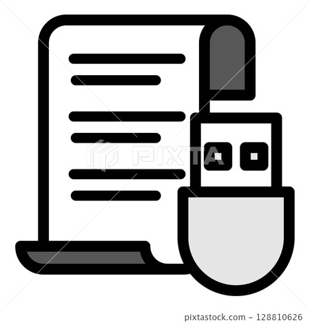 插圖圖示素材：U盤檔051 128810626