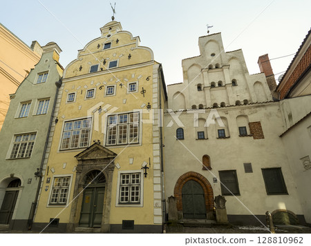 拉脫維亞里加三兄弟之家三兄弟之家，裡加，拉脫維亞 128810962