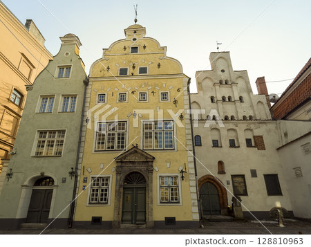 拉脫維亞里加三兄弟之家三兄弟之家，裡加，拉脫維亞 128810963