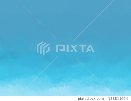 Blue sky watercolor background Blue sky watercolor background 128811034