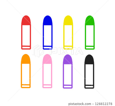 Colorful pastel crayons 128812278