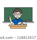 學校生活_老師教學_Polo衫 128812617