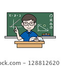 學校生活_老師教數學_Polo衫 128812620