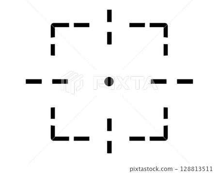 Simple current location target mark icon (black) 128813511