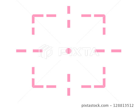 Simple current location target mark icon (pink) 128813512