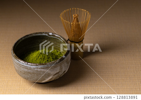 抹茶與茶融合日本文化 抹茶與茶融合日本文化 128813891